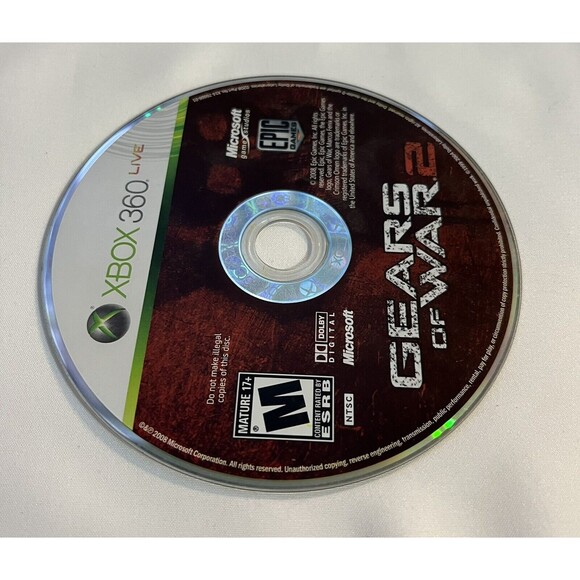 Gears of War 2 - Xbox 360 Game Disc Only Tested - Picture 2 of 6